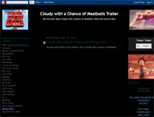 Tablet Screenshot of cloudywithachanceofmeatballsmovie.blogspot.com