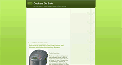 Desktop Screenshot of cookersonsale.blogspot.com