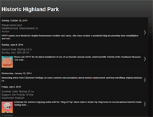 Tablet Screenshot of historichighlandpark.blogspot.com