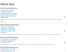 Tablet Screenshot of patientstart.blogspot.com