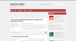 Desktop Screenshot of mediatekworld.blogspot.com