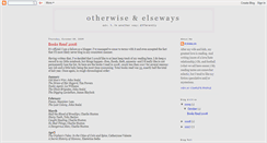 Desktop Screenshot of otherwiseandelseways.blogspot.com