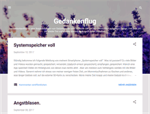 Tablet Screenshot of annas-gedankenflug.blogspot.com