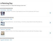 Tablet Screenshot of apaintingday.blogspot.com