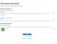 Tablet Screenshot of musicdownload-free.blogspot.com