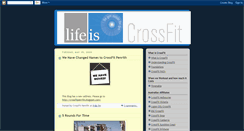 Desktop Screenshot of lifeiscrossfit.blogspot.com