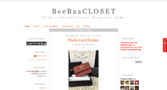 Desktop Screenshot of beebaacloset.blogspot.com