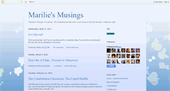 Desktop Screenshot of mariliesmusings.blogspot.com