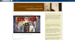 Desktop Screenshot of contemplativelycatholic.blogspot.com