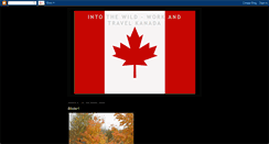 Desktop Screenshot of intothewild-canada.blogspot.com