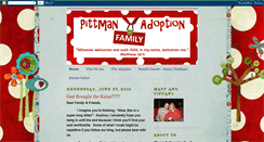 Desktop Screenshot of pittmanadoption.blogspot.com