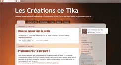 Desktop Screenshot of lescreationsdetika.blogspot.com