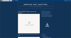 Desktop Screenshot of american-idol-auditions.blogspot.com