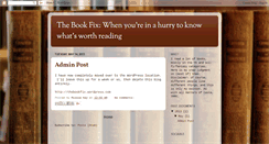 Desktop Screenshot of bookfix.blogspot.com