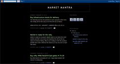 Desktop Screenshot of marketsmantra.blogspot.com