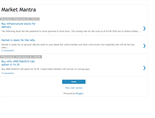 Tablet Screenshot of marketsmantra.blogspot.com