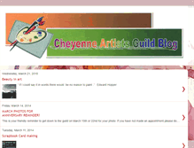 Tablet Screenshot of cheyenneartistsguild.blogspot.com