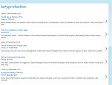 Tablet Screenshot of lazyproduction.blogspot.com