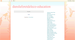 Desktop Screenshot of danslaforetdeleco-education.blogspot.com