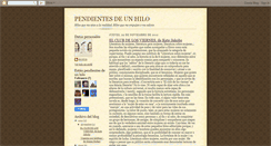 Desktop Screenshot of pendientesdeunhilo.blogspot.com