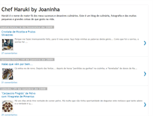 Tablet Screenshot of chefharuki.blogspot.com