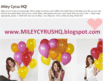 Tablet Screenshot of mileycyrushq.blogspot.com