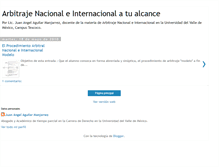 Tablet Screenshot of derechodelarbitraje.blogspot.com