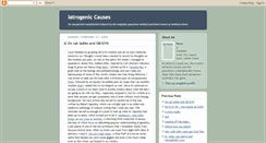 Desktop Screenshot of iatrogeniccauses.blogspot.com