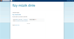 Desktop Screenshot of fizymuzikdinle.blogspot.com