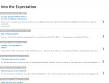 Tablet Screenshot of intotheexpectation.blogspot.com