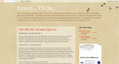 Desktop Screenshot of ameyadilse.blogspot.com