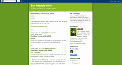 Desktop Screenshot of ecofriendlygirls.blogspot.com