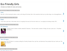 Tablet Screenshot of ecofriendlygirls.blogspot.com