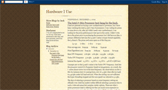 Desktop Screenshot of hardwareiuse.blogspot.com