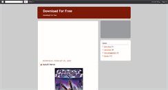 Desktop Screenshot of freedownload999.blogspot.com