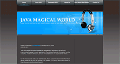 Desktop Screenshot of javamagicalworld.blogspot.com