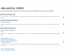 Tablet Screenshot of javamagicalworld.blogspot.com