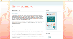 Desktop Screenshot of essay-examples.blogspot.com