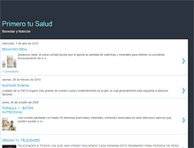 Tablet Screenshot of primerosalud.blogspot.com