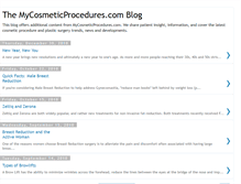 Tablet Screenshot of mycosmeticprocedures.blogspot.com