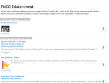 Tablet Screenshot of fmcgedutainment.blogspot.com