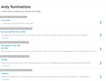 Tablet Screenshot of andyruminations.blogspot.com