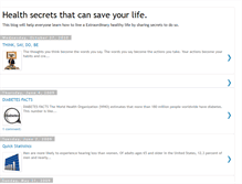 Tablet Screenshot of healthsecretsthatcansaveyourlife.blogspot.com