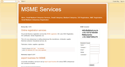 Desktop Screenshot of msmeservices.blogspot.com