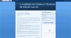 Desktop Screenshot of cadernoteoriadaedicao.blogspot.com