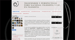 Desktop Screenshot of forofilosofiaestudiantes.blogspot.com