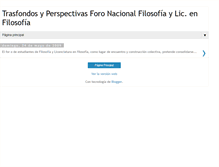 Tablet Screenshot of forofilosofiaestudiantes.blogspot.com