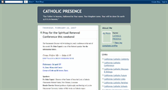 Desktop Screenshot of catholicpresence.blogspot.com