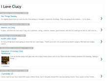 Tablet Screenshot of iloveclucy.blogspot.com