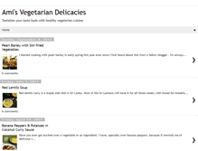 Tablet Screenshot of amisvegetariandelicacies.blogspot.com
